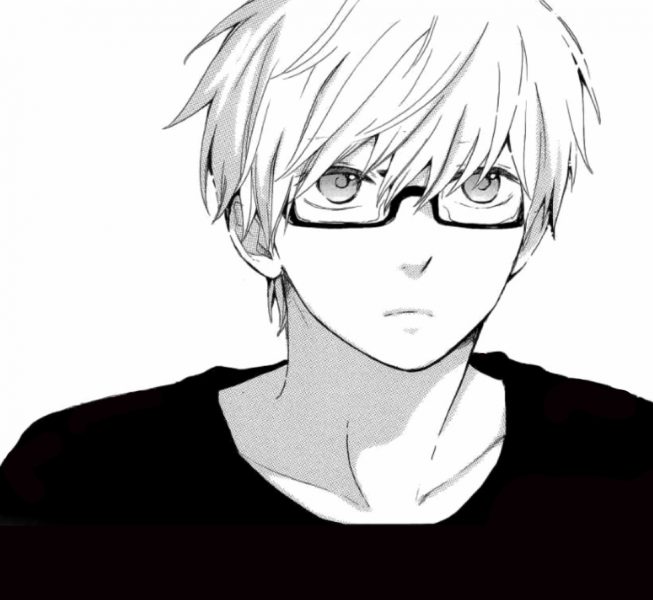 Ảnh anime boy đẹp trai đeo kính