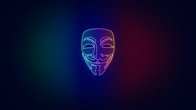 Download anonymous wallpaper 3D