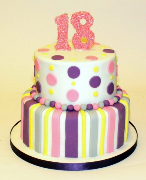 Bánh sinh nhật đẹp cho con gái 18 tuổi