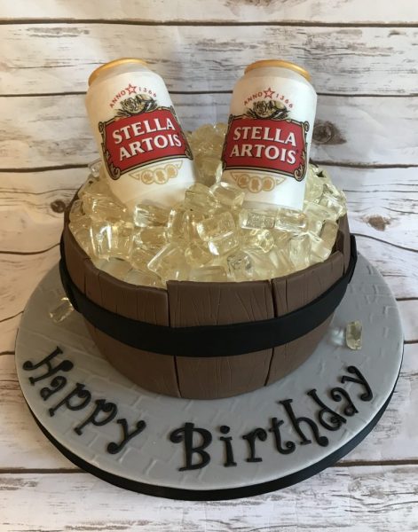 Bánh sinh nhật nam hình lon bia