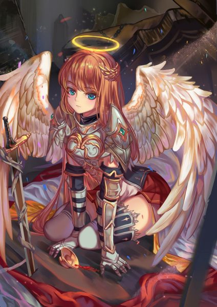 hình ảnh anime thiên thần có vòng thiên sứ