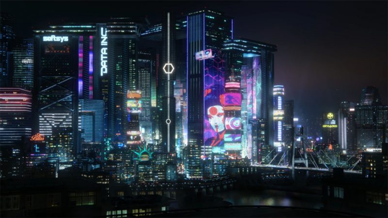 hình nền thành phố về đêm trong phim hoạt hình