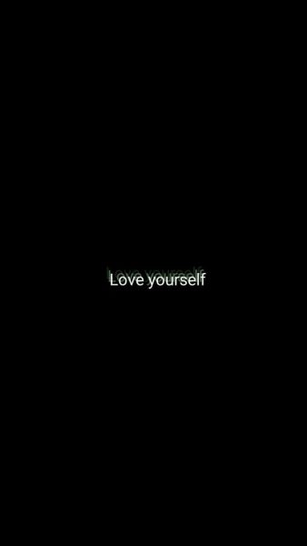 hình nền trắng đen Hãy yêu thương bản thân