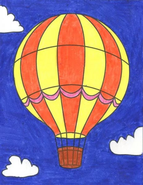 Hình vẽ Khinh khí cầu