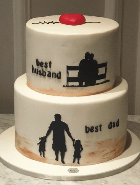 Mẫu bánh sinh nhật bố và chồng