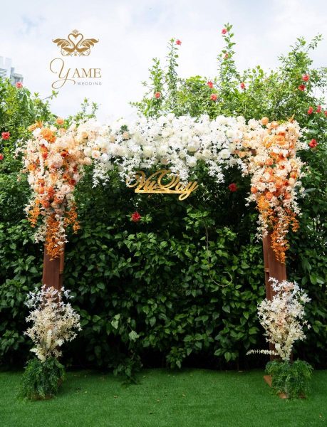 Ảnh cổng hoa cưới đẹp đơn giản
