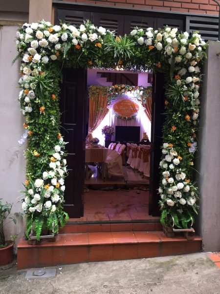 Ảnh cổng hoa cưới đẹp tinh tế