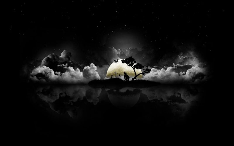 background black background đen trăng sáng