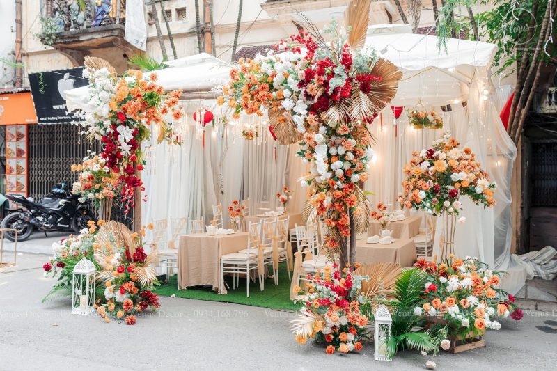 Hình cổng hoa cưới đẹp nổi bật