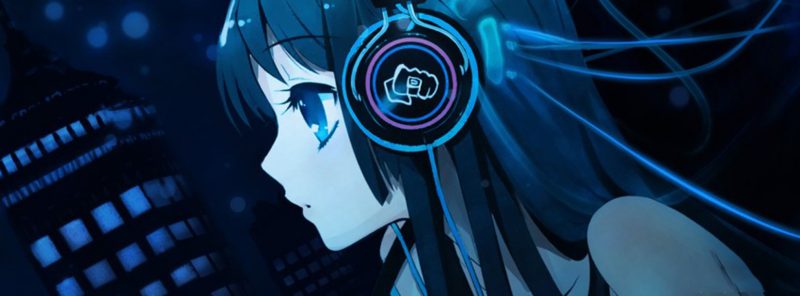 ảnh bìa anime nữ DJ cá tính