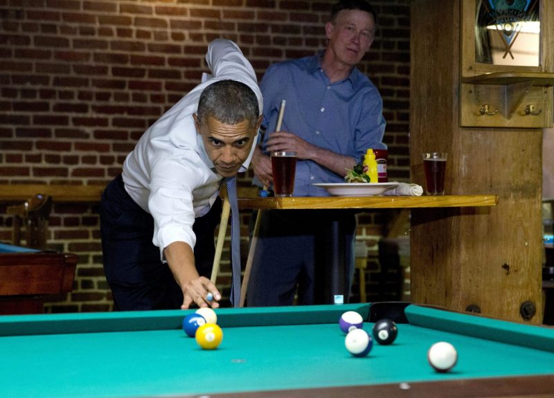 ảnh bida tổng thống Mỹ chơi bida
