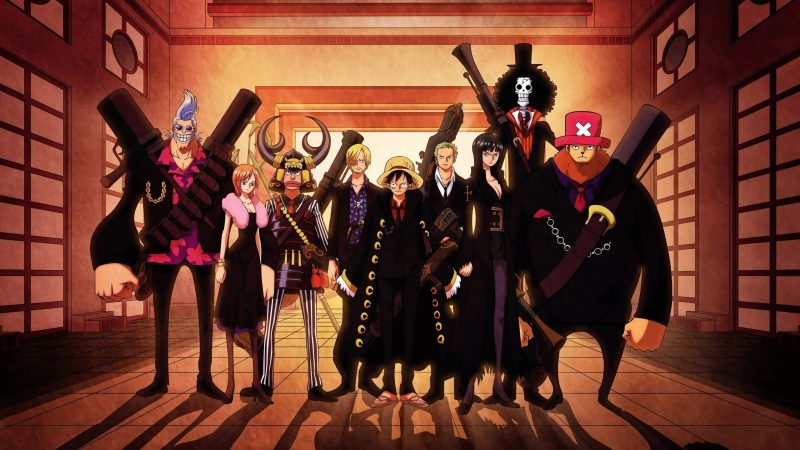 Hình nền One Piece mặc đồ đen