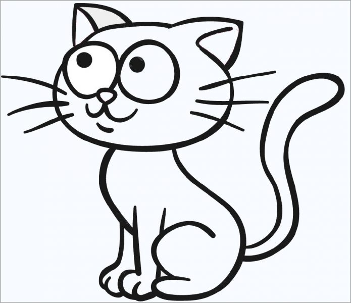 hình vẽ mèo cute hài hước
